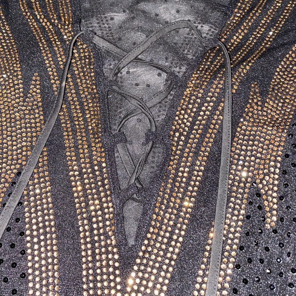 Black gold dress - Picture 7 of 11